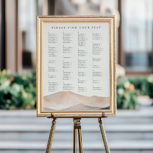 Sierra Dusk Alphabetische Sitzordnung für die Ho Poster