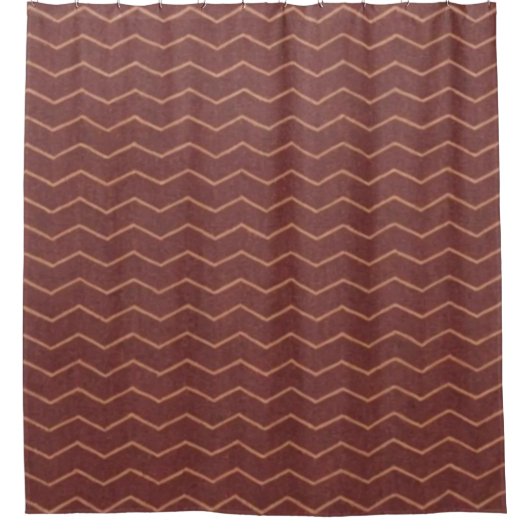 Sierra Dusk Chevron Duschvorhang (Vorderseite)