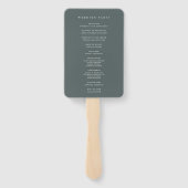 Sierra Dusk | Desert Mountain Wedding Program Fächer (Rückseite)