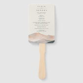 Sierra Dusk | Desert Mountain Wedding Program Fächer (Vorderseite)