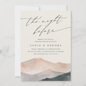 Sierra Dusk | Mountain Sunset Probe Dinner Einladung (Vorderseite)