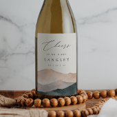 Sierra Dusk | Wüstenberg Sonnenuntergangssonne Weinetikett