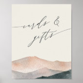 Sierra Dusk | Wüstenkarten und Geschenke-Zeichen Poster (Vorne)