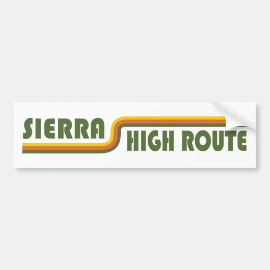 Sierra High Route California Autoaufkleber (Vorne)