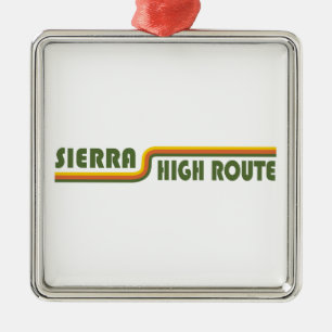 Sierra High Route California Ornament Aus Metall