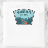 Sierra-Hochstrecke Rechteckiger Aufkleber (Tasche)