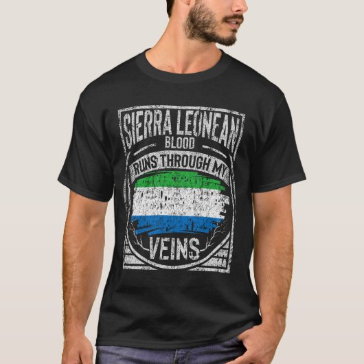 Sierra Leone Blut fließt durch meine Venen T-Shirt (Vorderseite)