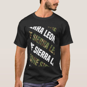 Sierra Leone Camouflage Muster Green Camouflage T-Shirt