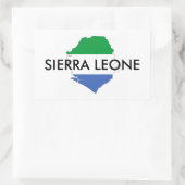 sierra leone country flagge Symbol Rechteckiger Aufkleber (Tasche)