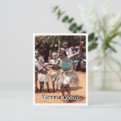 Sierra Leone - Der Koindu-Tanz - Postkarte (Stehend Vorderseite)