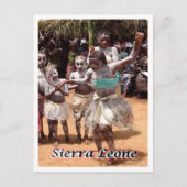Sierra Leone - Der Koindu-Tanz - Postkarte (Vorderseite)