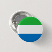 Sierra Leone Fahne, Flagge Sierra Leones Button (Vorne & Hinten)