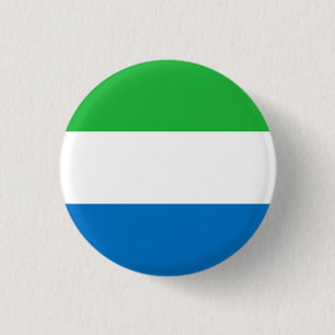 Sierra Leone Fahne, Flagge Sierra Leones Button