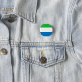 Sierra Leone Fahne, Flagge Sierra Leones Button (Beispiel)