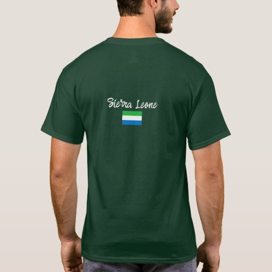 Sierra Leone Fahne, Flagge Sierra Leones T-Shirt (Rückseite)