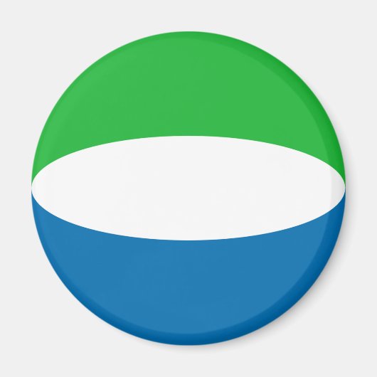 Sierra Leone Fisheye Flag Magnet (Vorne)