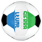 Sierra Leone Flag Adortable Patriotic Fußball (Gedreht)