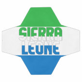 Sierra Leone Flag Adortable Patriotic Fußball (Flach)