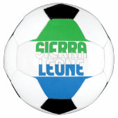 Sierra Leone Flag Adortable Patriotic Fußball (Vorderseite)