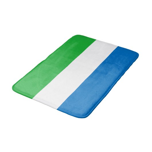 Sierra Leone Flag Badematte (Schrägansicht)