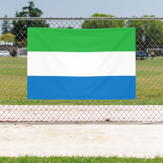 Sierra Leone Flag Banner (Insitu)