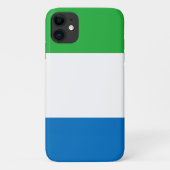 Sierra Leone flag Case-Mate iPhone Hülle (Rückseite)