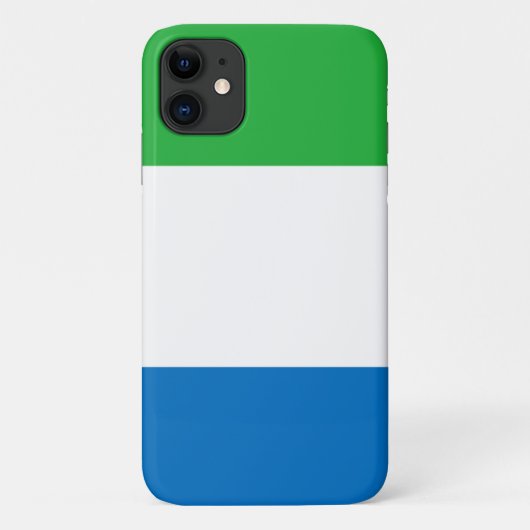 Sierra Leone flag Case-Mate iPhone Hülle (Rückseite)