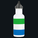 Sierra Leone Flag Edelstahlflasche<br><div class="desc">Patriotic flag of Sierra Leone.</div>