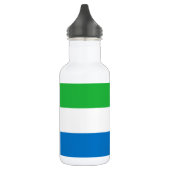 Sierra Leone Flag Edelstahlflasche (Links)