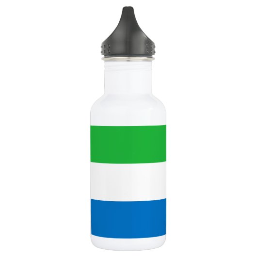 Sierra Leone Flag Edelstahlflasche (Links)