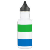 Sierra Leone Flag Edelstahlflasche (Rechts)