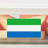 Sierra Leone Flag Etiketten (Befestigt)