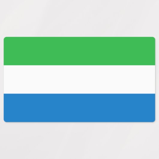 Sierra Leone Flag Etiketten (Design 1)