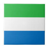 Sierra Leone Flag Fliese (Vorderseite)