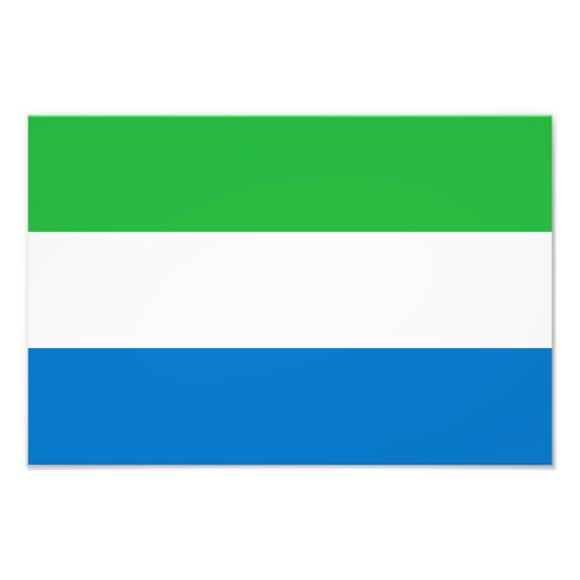 Sierra Leone Flag Fotodruck (Vorne)