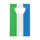 Sierra Leone Flag Geldbeutel Flaschenöffner (Rückseite)