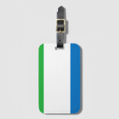 Sierra Leone flag Gepäckanhänger (Vorderseite Vertikal)