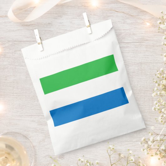 Sierra Leone Flag Geschenktütchen (Ausgeschnitten)