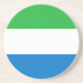 Sierra Leone Flag Getränkeuntersetzer (Vorne)