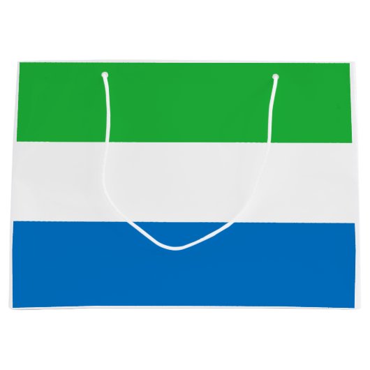 Sierra Leone Flag Große Geschenktüte (Vorderseite)