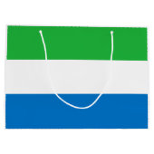 Sierra Leone Flag Große Geschenktüte (Rückseite)