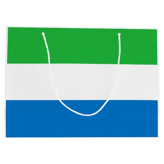 Sierra Leone Flag Große Geschenktüte (Rückseite)