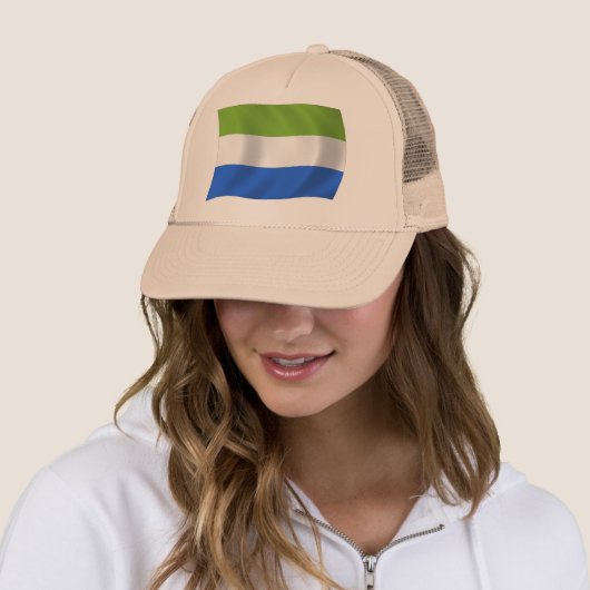 Sierra Leone Flag Hat Truckerkappe (Beispiel)