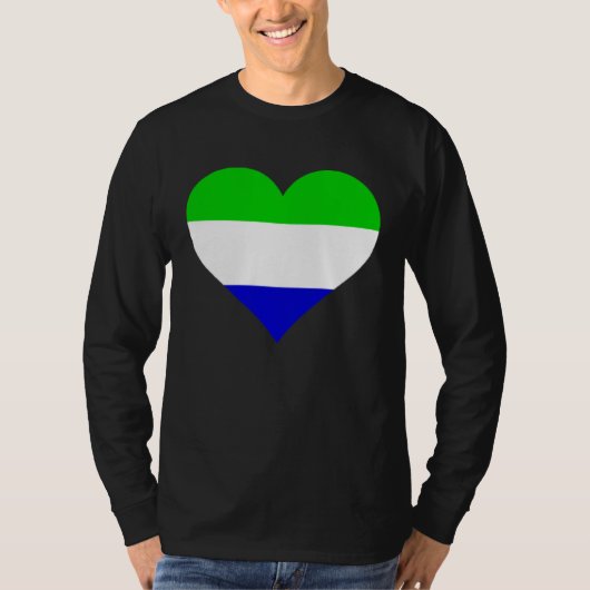 Sierra Leone Flag Heart Sierra Leone Gifts Love Si T-Shirt (Vorderseite)