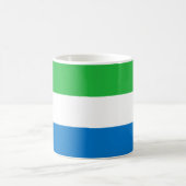 Sierra Leone Flag Kaffeetasse (Mittel)