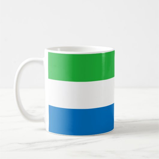 Sierra Leone Flag Kaffeetasse (Links)
