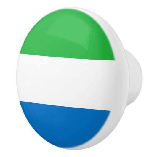 Sierra Leone Flag Keramikknauf (Rechts)
