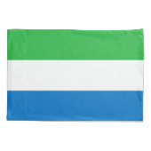 Sierra Leone Flag Kissenbezug (Rückseite)