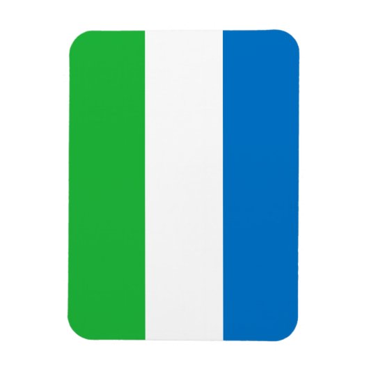 Sierra Leone Flag Magnet (Vertikal)