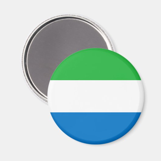 Sierra Leone Flag Magnet (Vorderseite/Rückseite)